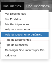 Asignar documento Dinamico