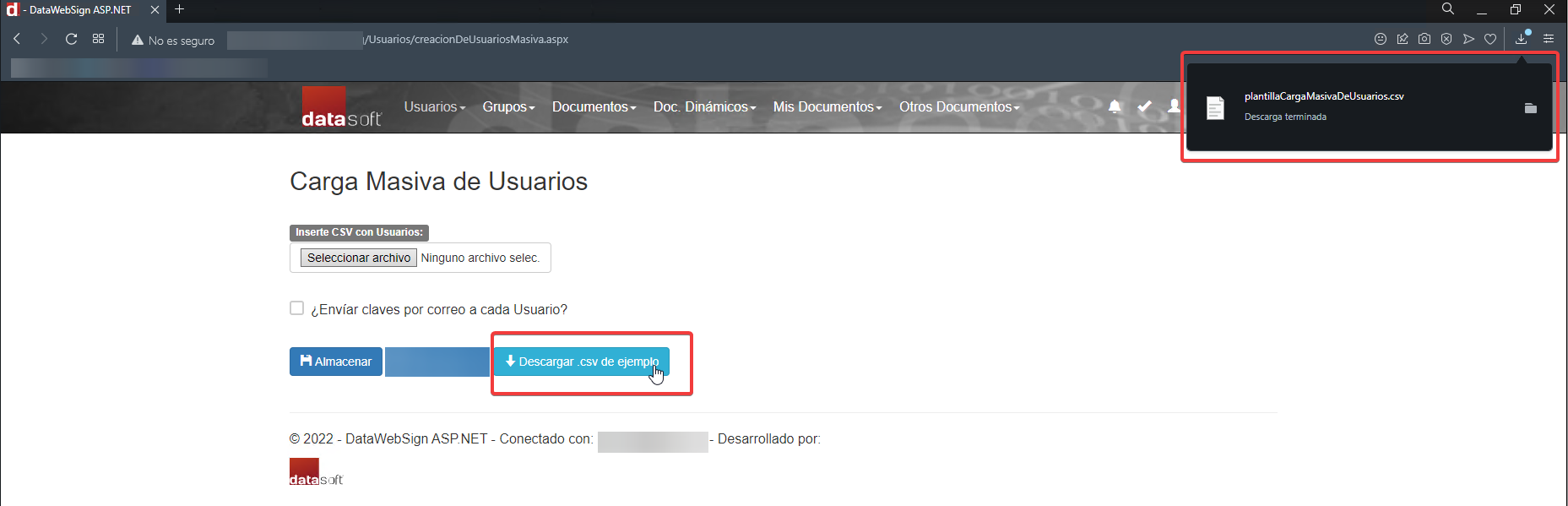 Opcion Crear Usuarios